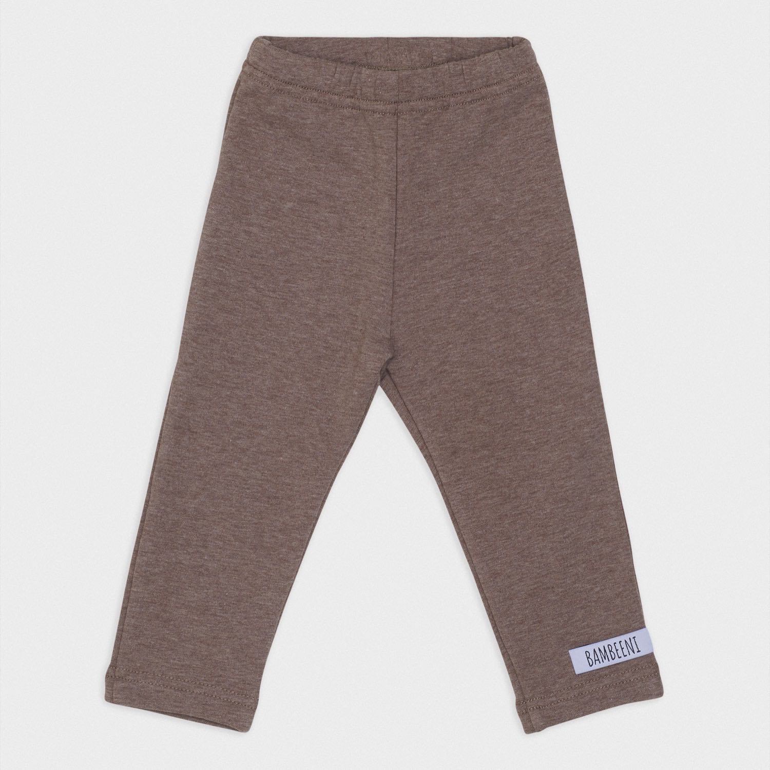 Leggings Braun meliert