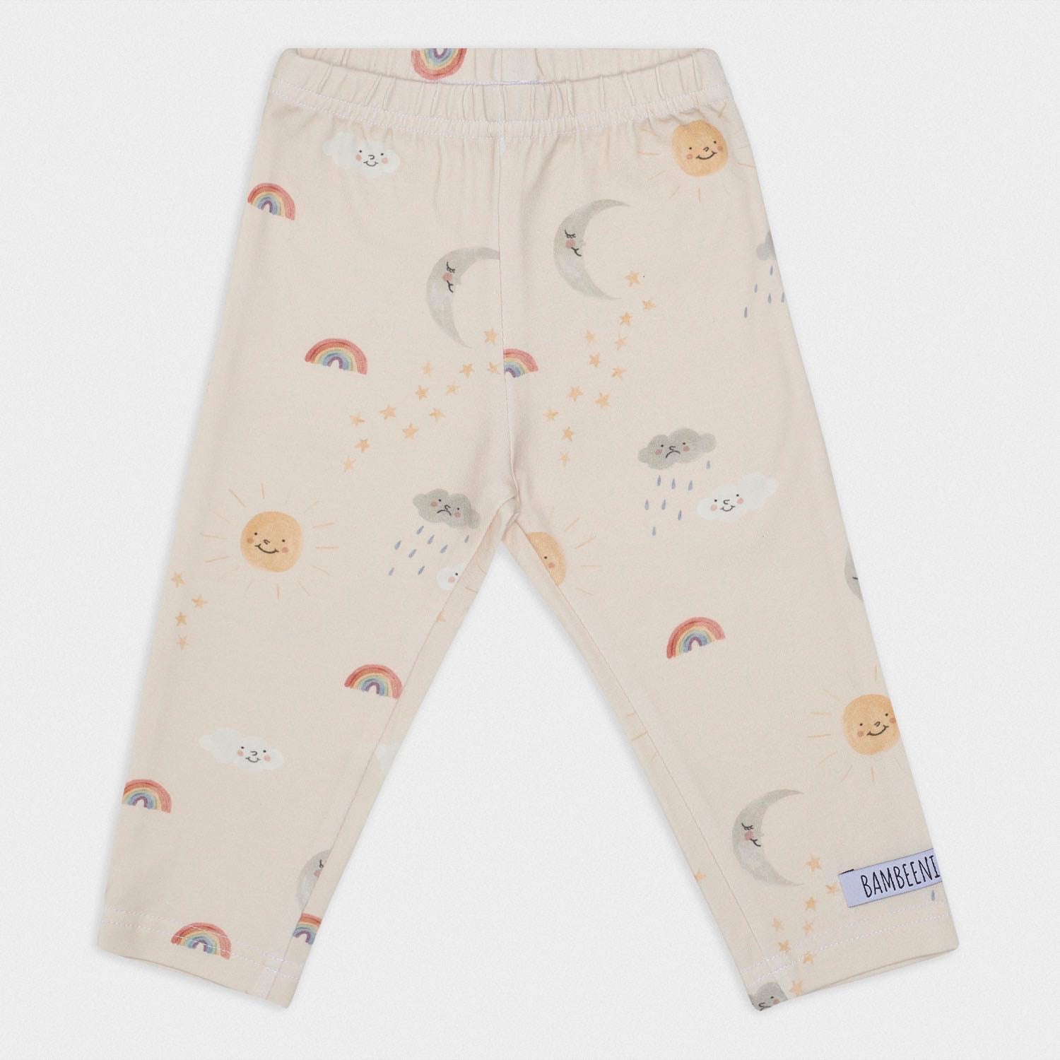 Leggings Sonne Mond und Regenbogen