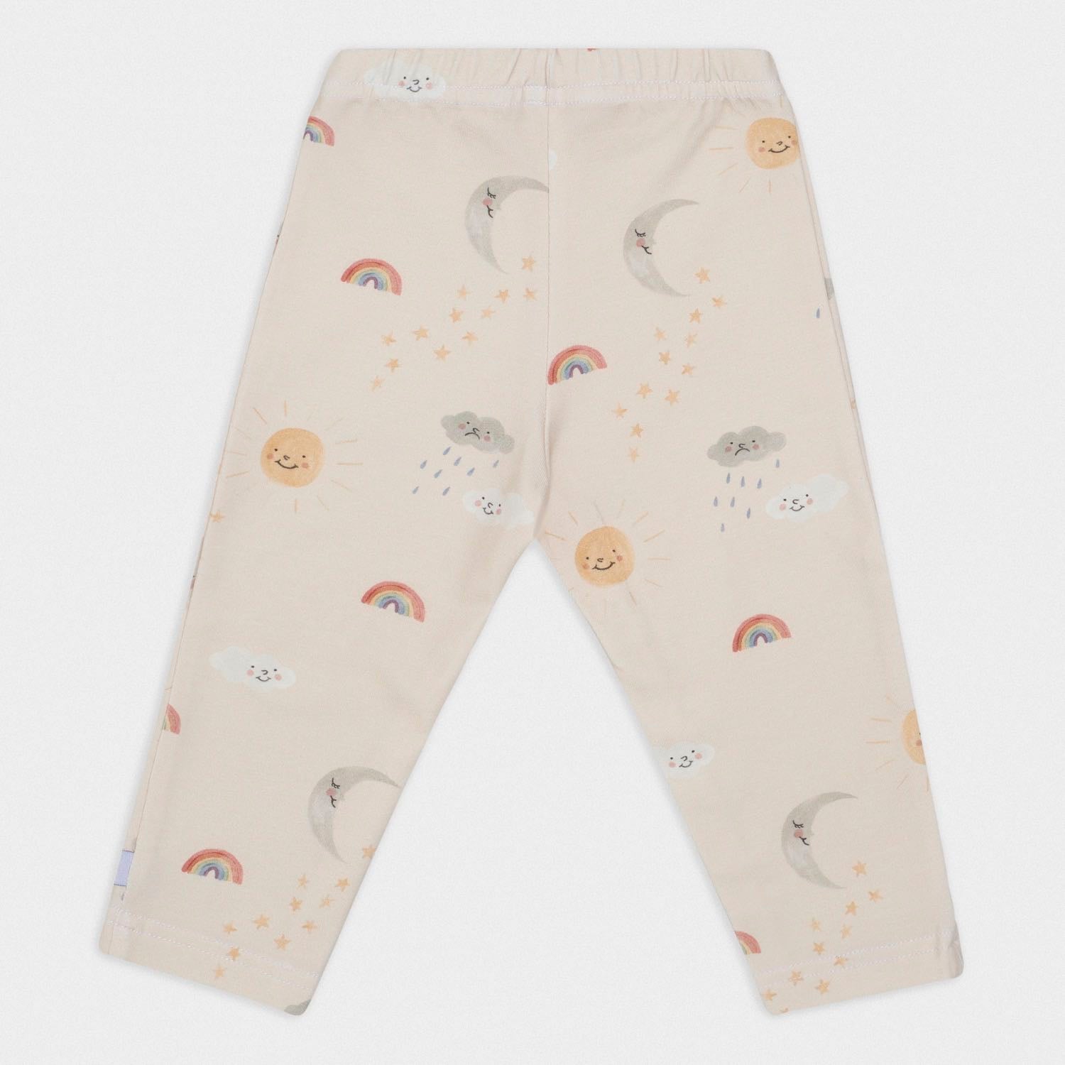 Leggings Sonne Mond und Regenbogen