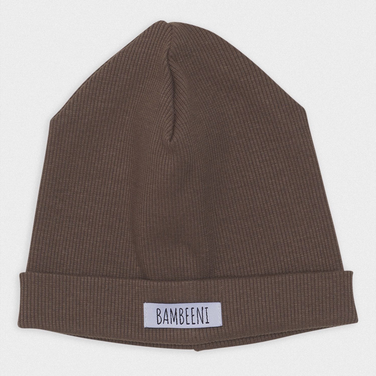 Rib Beanie Braun