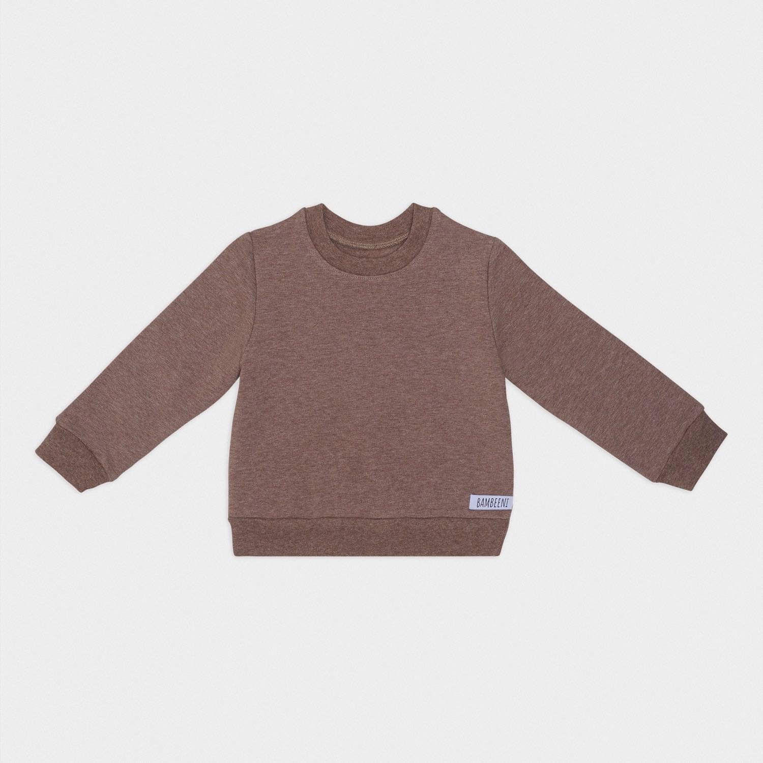 Sweatshirt Braun meliert