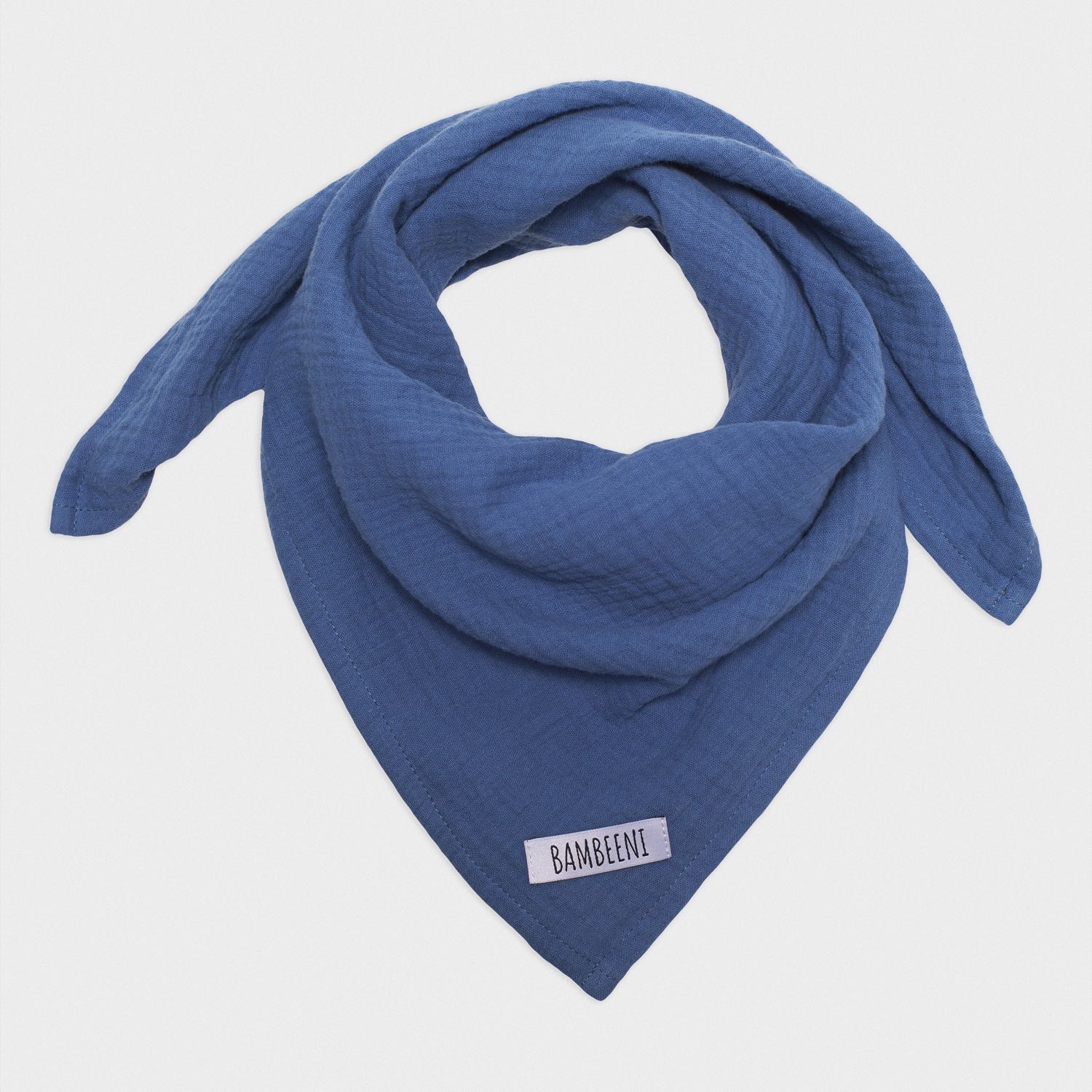 Musselinhalstuch Blau