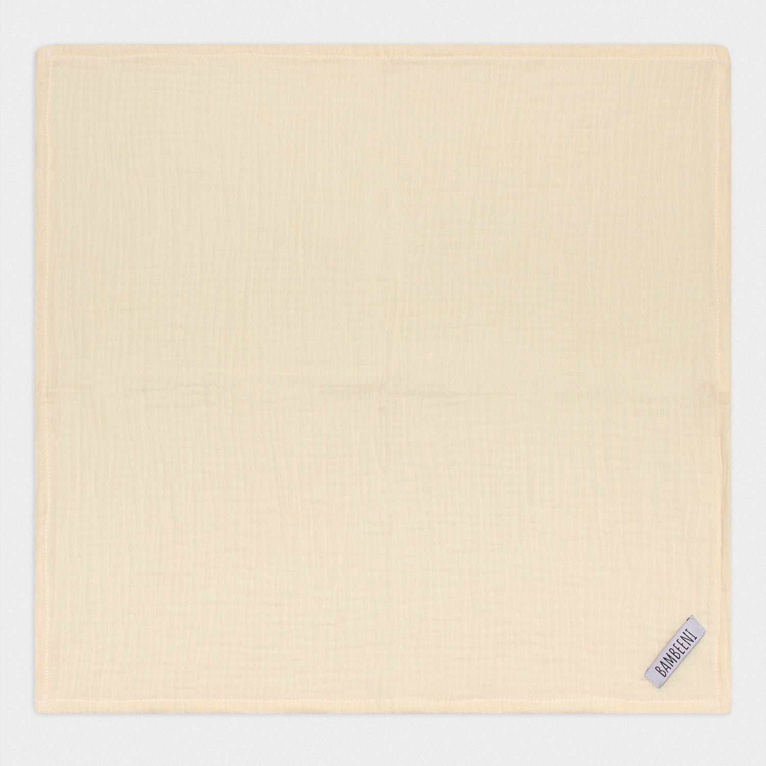 Musselinspucktuch Beige